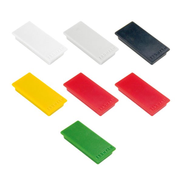 Magnete 23x50mm Packung mit 10 Stück - Rot