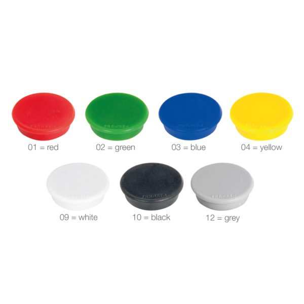 Magnete im 10er Pack - 24 mm - Grau