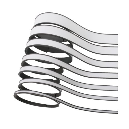 Magnetband C-Profil mit Etiketten und Schutzfolie 1 Meter - 50,0 mm