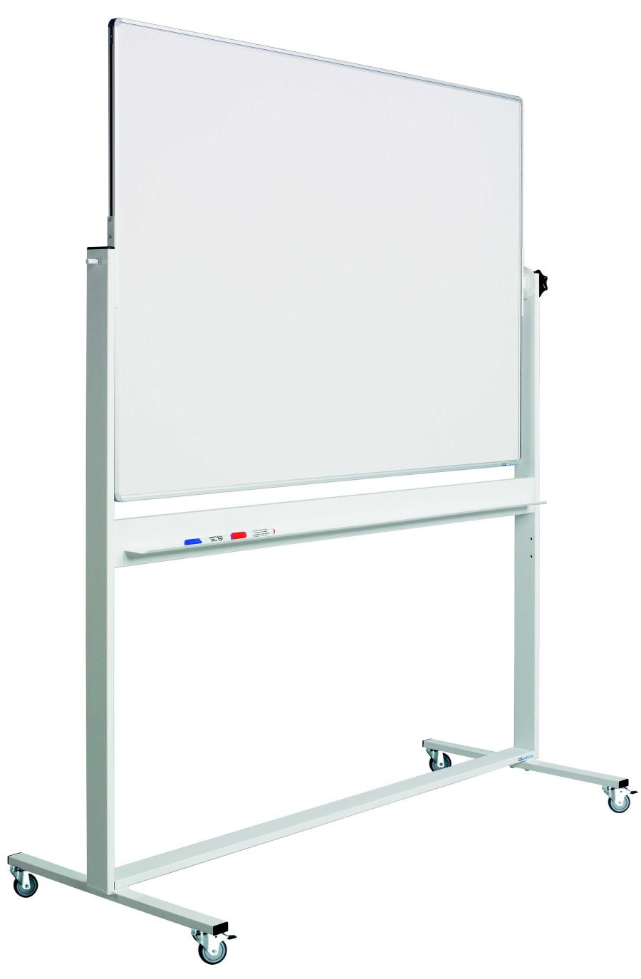 Schwenkbare Whiteboard-Tafel für intensiven Gebrauch auf mobilen Stativ - 8 Größen - 120x220 cm
