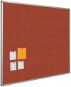Pinnw&auml;nde mit Camira Stoff - 60x90cm, Orange-Rot #1