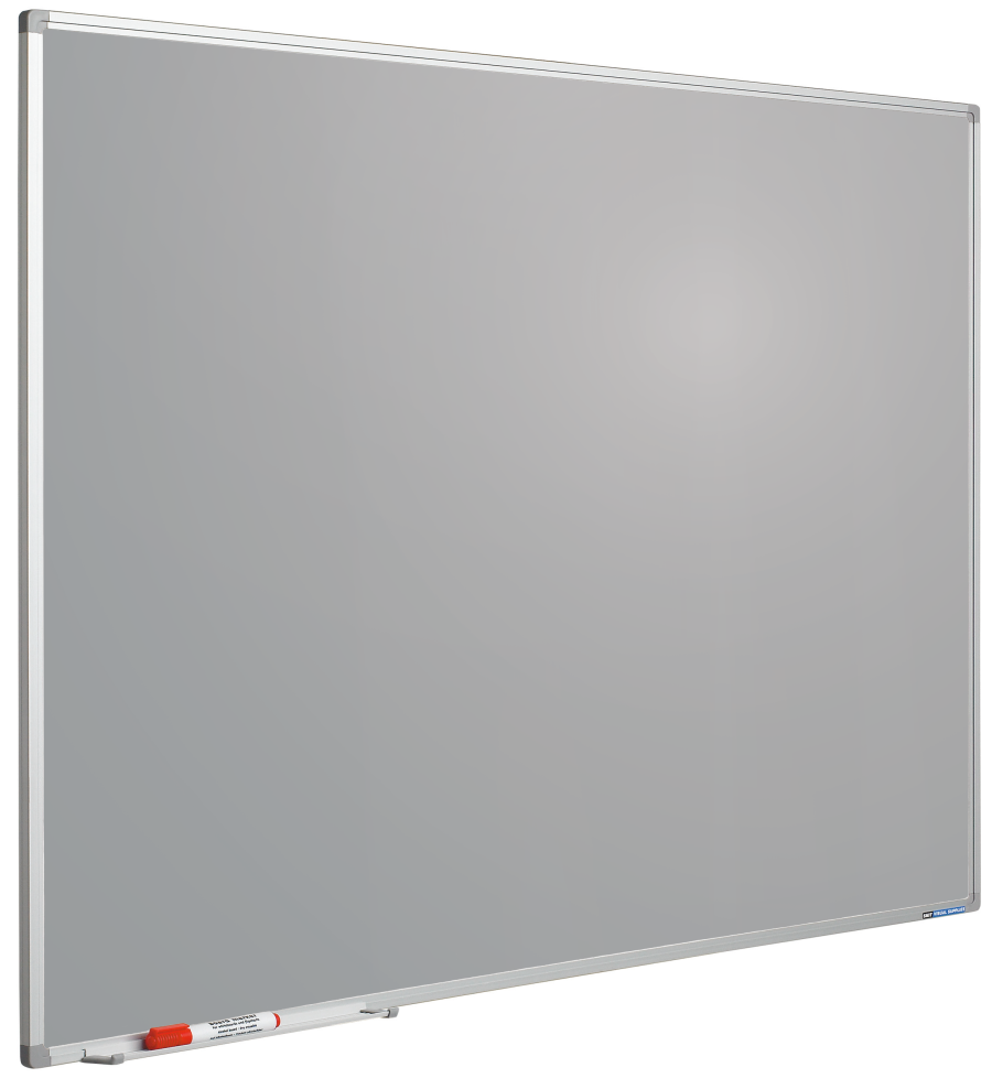 Whiteboard mit farbiger Oberfl&auml;che, hellgrau, 60 x 90 cm