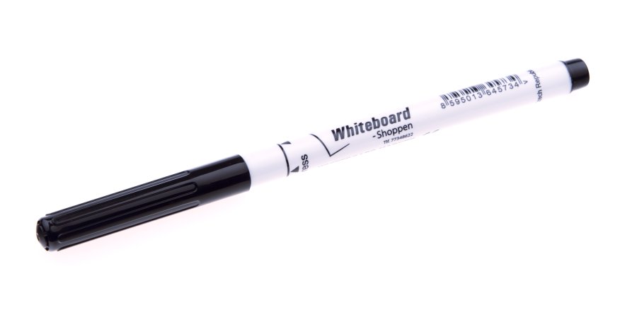 Marker, d&uuml;nne Spitze, 1 mm, Schwarz
