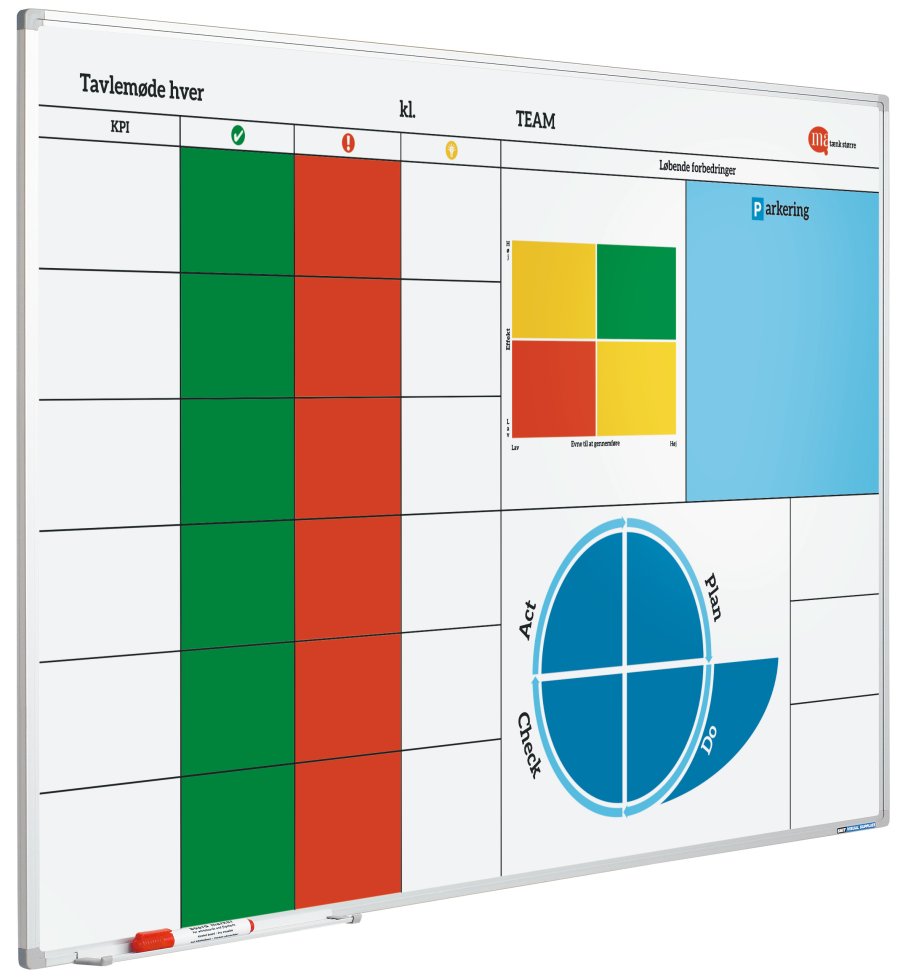 Whiteboard mit Druck, magnetisch, 30 x 45 cm