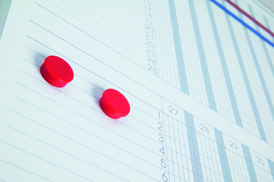 Planungstafel mit Wochenkalender, magnetisch, Whiteboard, 60 x 120 cm