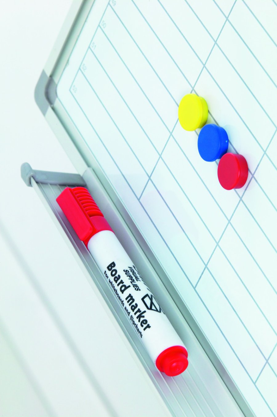 Planungstafel mit Wochenkalender, magnetisch, Whiteboard, 60 x 90 cm