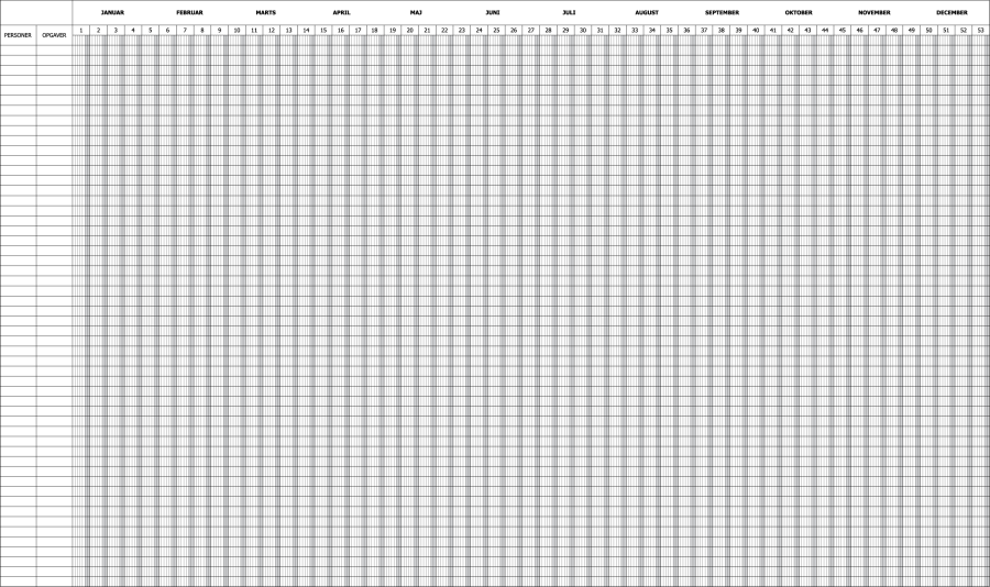 Planungstafel mit ewigem Kalender, 120x200 cm, magnetisch, inkl. Magnetband, 7 Tage
