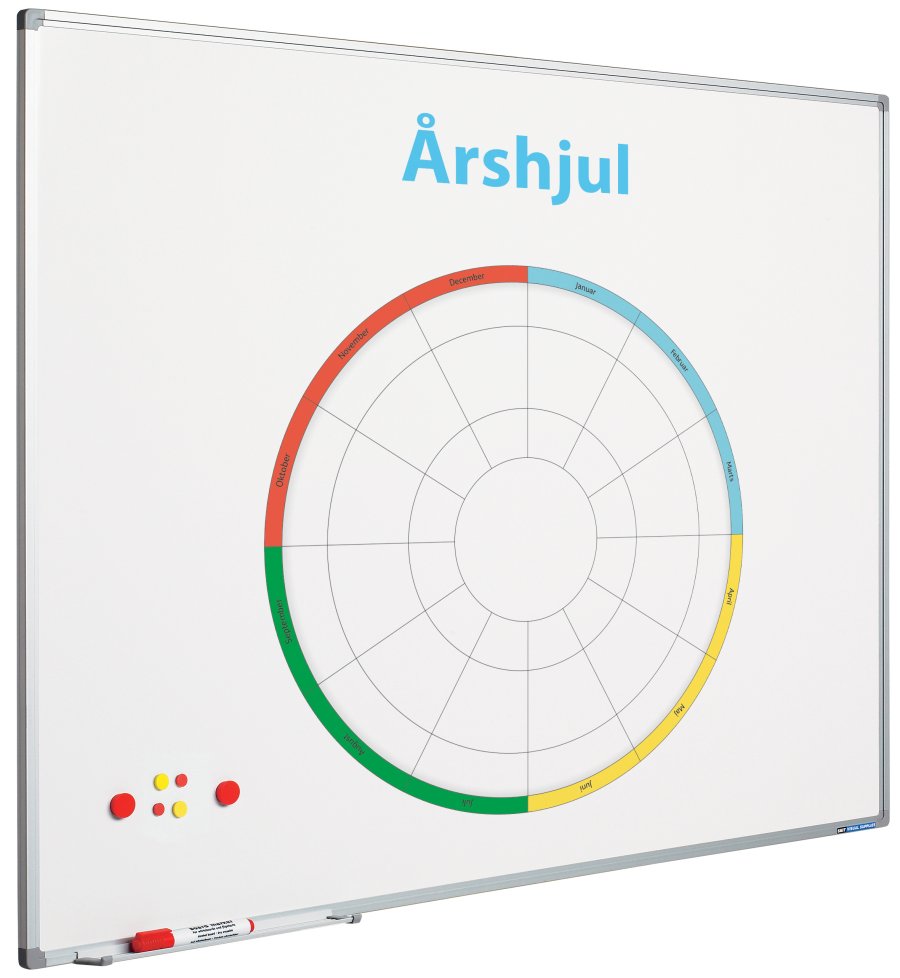 Whiteboard mit Druck, magnetisch, 30 x 45 cm