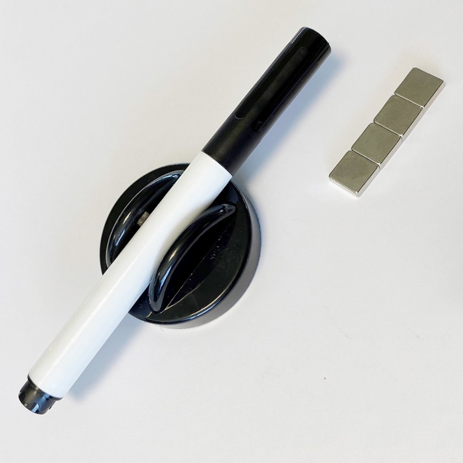 Magnetische Glastafel, schwarz - 45x45 cm