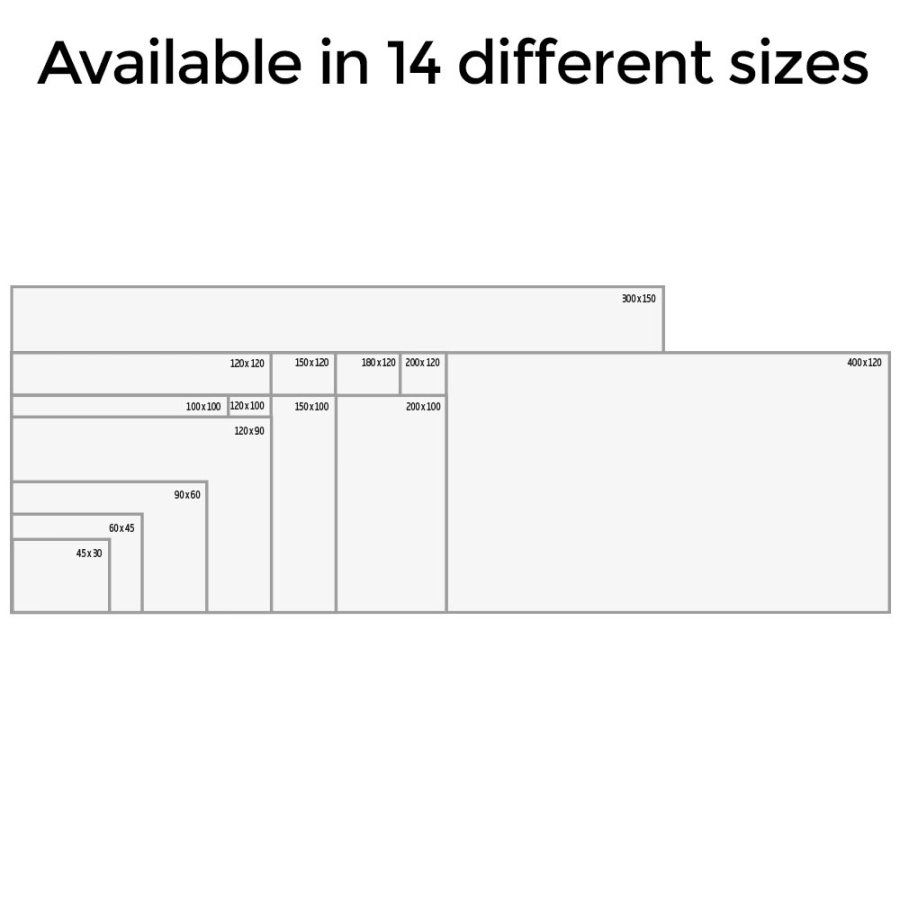 Whiteboard PRO emailliert, 100x150cm.
