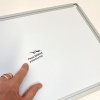 Whiteboard lackiert, 45 x 30 cm, inkl. Mikrofasertuch und 6 Markern #5