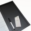 Whiteboard mit Wochenplan ENGLISCH, Kork- und Kreidetafel 70 x 50 cm, inkl. schwarzer magnetischer Marker, 4 x schwarze 20 mm Magnete, 12 schwarze Nadeln und 1 Packung Kreide (5 Stk.) #3