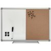Whiteboard- und Kork-Kombitafel-Set 60x40cm, inkl. schwarzer Magnetmarker, 4 x schwarze 20-mm-Magnete, 12 schwarze Nadeln und Montagesatz #1
