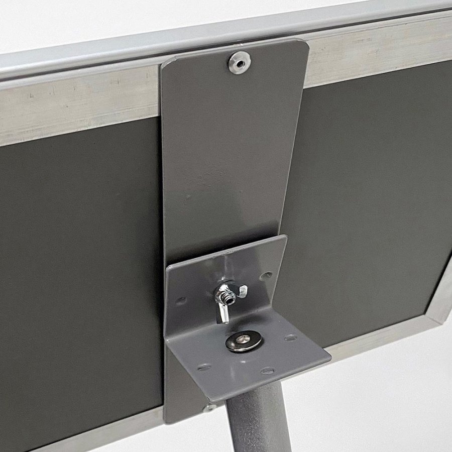 BASIC Infostand A3 - 92mm hoch - A3 Klapprahmen profil 25mm, silber