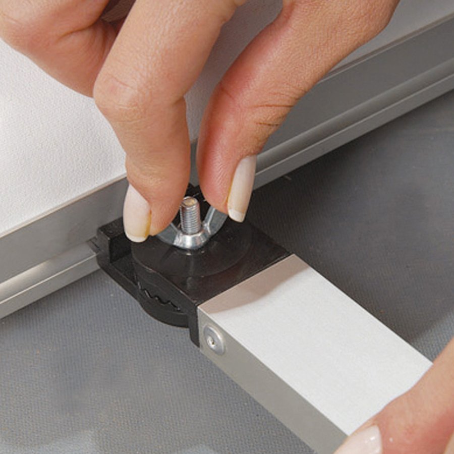 Quick L-Banner, einseitig, 100 x 200 cm, Alu