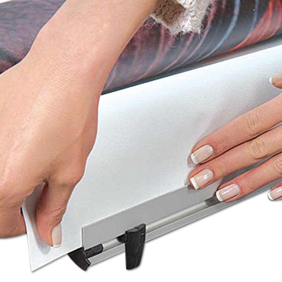 Quick L-Banner, einseitig, 100 x 200 cm, Alu