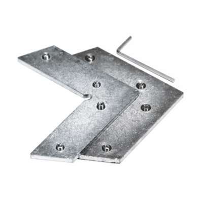 CROWN TRUSS 10 & 15 Textile Light Box, 200 x 200 cm, ohne Base, Doppelseitig