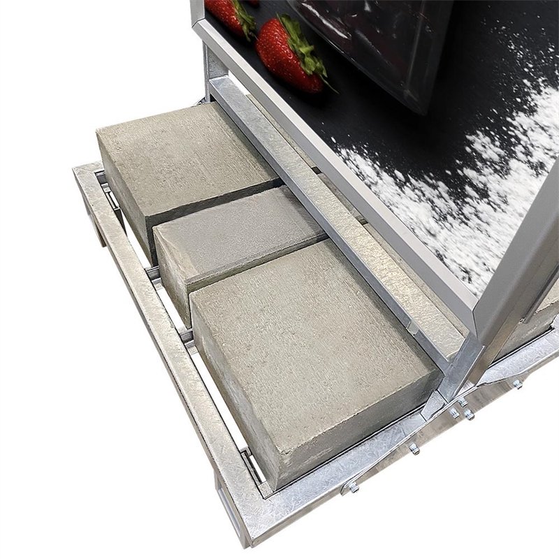 Schweres Kundenstopper mit Betonständer für den Außenbereich - A0
