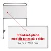 3mm weiße PS-Platte 62,5 x 29,8 cm mit einseitigem Druck für Estate Sign Standard #1