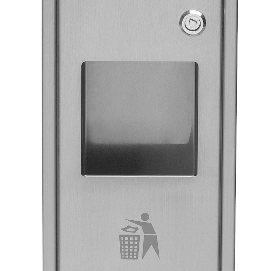 Kombinierter Aschenbecher und Mülleimer mit doppeltem Abfall