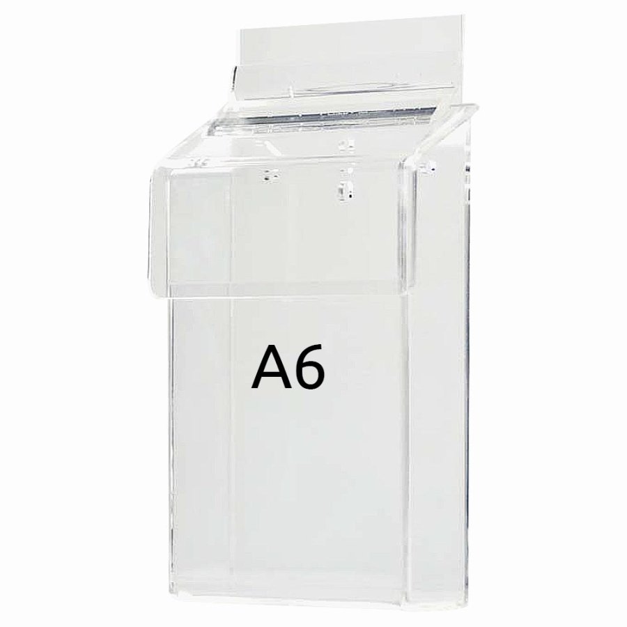 Outdoor-Prospekthalter box aus Acryl, vertikal, A6