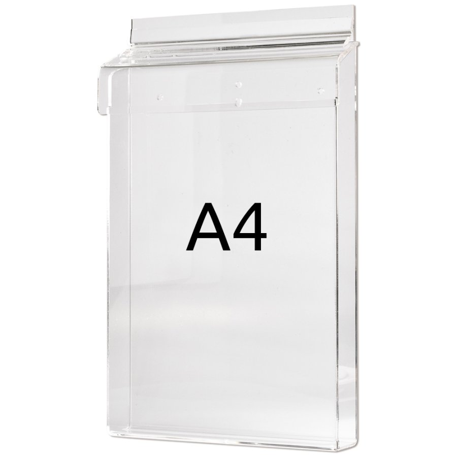 Outdoor-Prospekthalter box aus Acryl, vertikal, A4