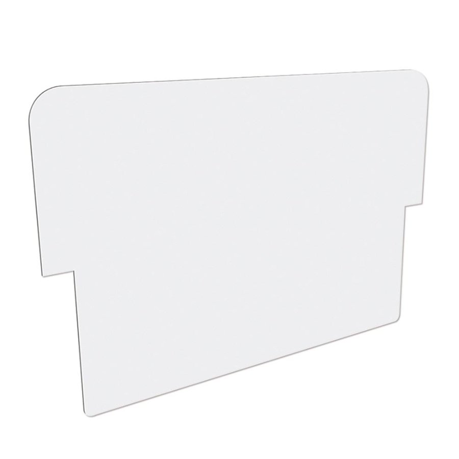 Logoplatte weiß für Alu-Line Sandwich Straßenschild - für A1 - 64 x 22 cm