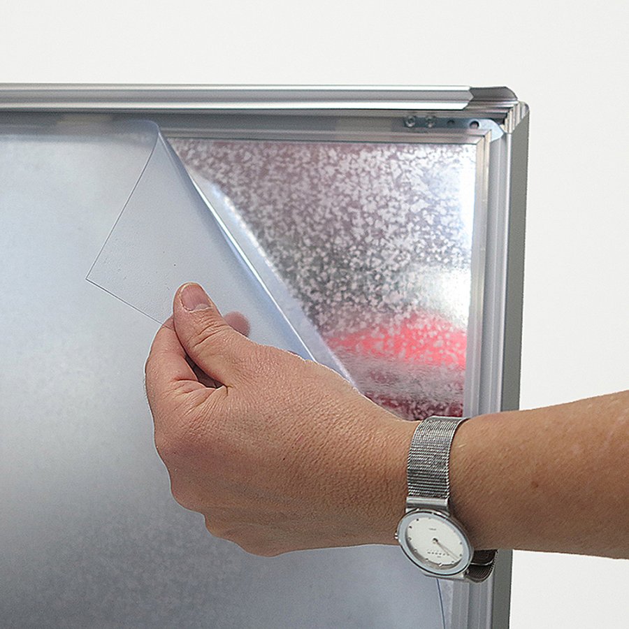 Alu-Line Standard Kundenstopper - A1 - Silber