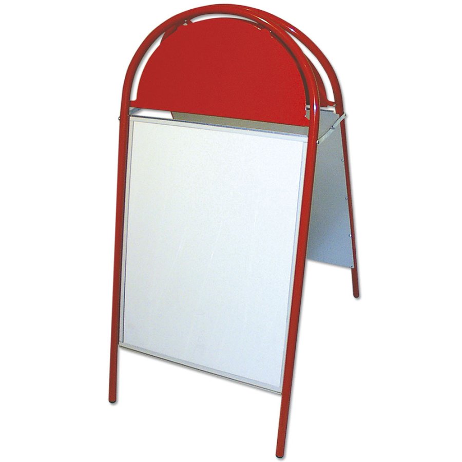 Expo Gotik Kundenstopper mit Logo schild - 50x70 cm - rot