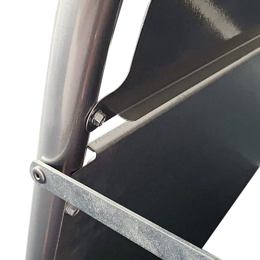 Expo Gotik Kundenstopper mit Logo schild - A1 - Silber
