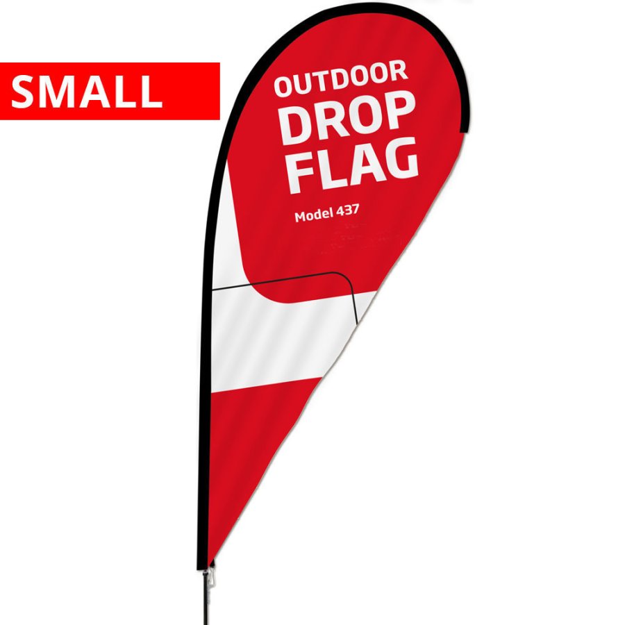 Schwarze Stangen für Beachflag, Outdoor Drop Flag, Small