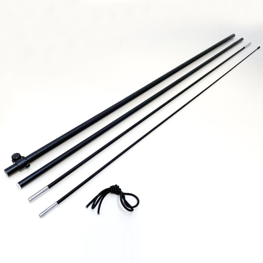 Schwarze Stangen für Beachflag, Outdoor Drop Flag, Small