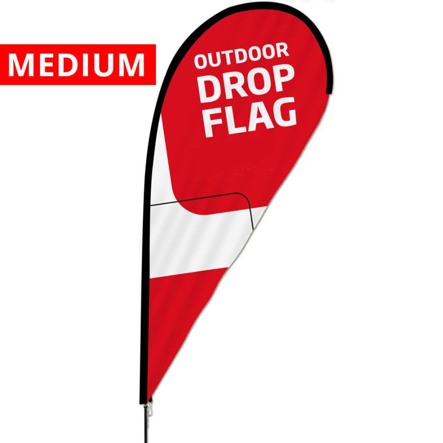Beachflag, Outdoor-Dropflag, Medium, Stangensystem
