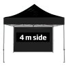 4 m Seite mit Reißverschluss und Klettverschluss (für Event Tent Lux 4 x 4 m) #1