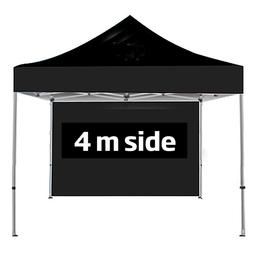 4 m Seite mit Reißverschluss und Klettverschluss (für Event Tent Lux 4 x 4 m)
