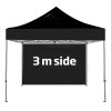 Seite für Eventzelt Lux 3 x 3 m, schwarz #4