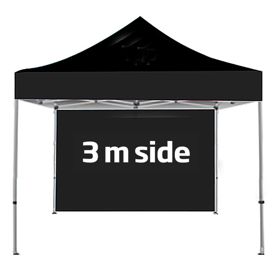 Seite für Eventzelt Lux 3 x 3 m, schwarz