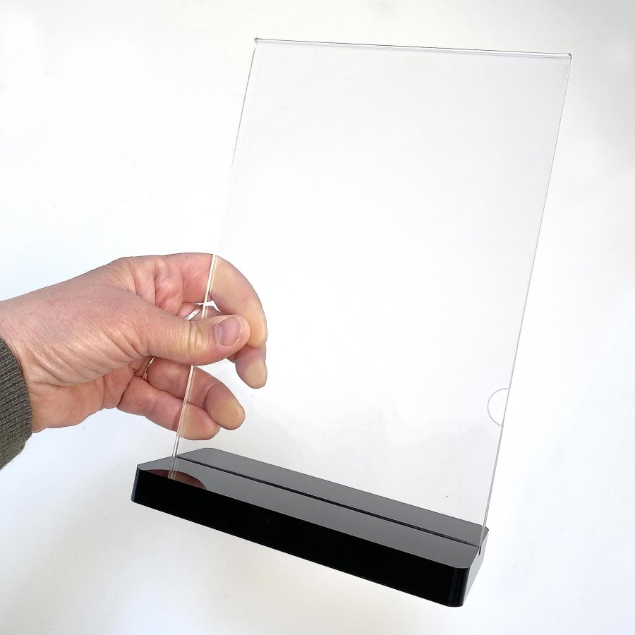 Black Bottom Men&uuml;kartenhalter vertikal - A4