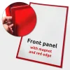 PET-Frontplatte mit Magnet A1 mit rot bedrucktem Rand (RAL3020) #1