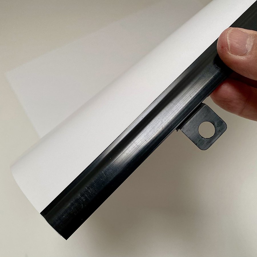 Plakatleisten in Schwarz mit Aufh&auml;nge&ouml;sen - Set aus 2, 50 cm