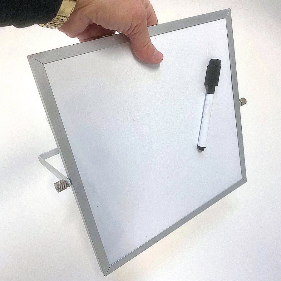 Effektives Mini-Whiteboard für den Schreibtisch - 25x25 cm