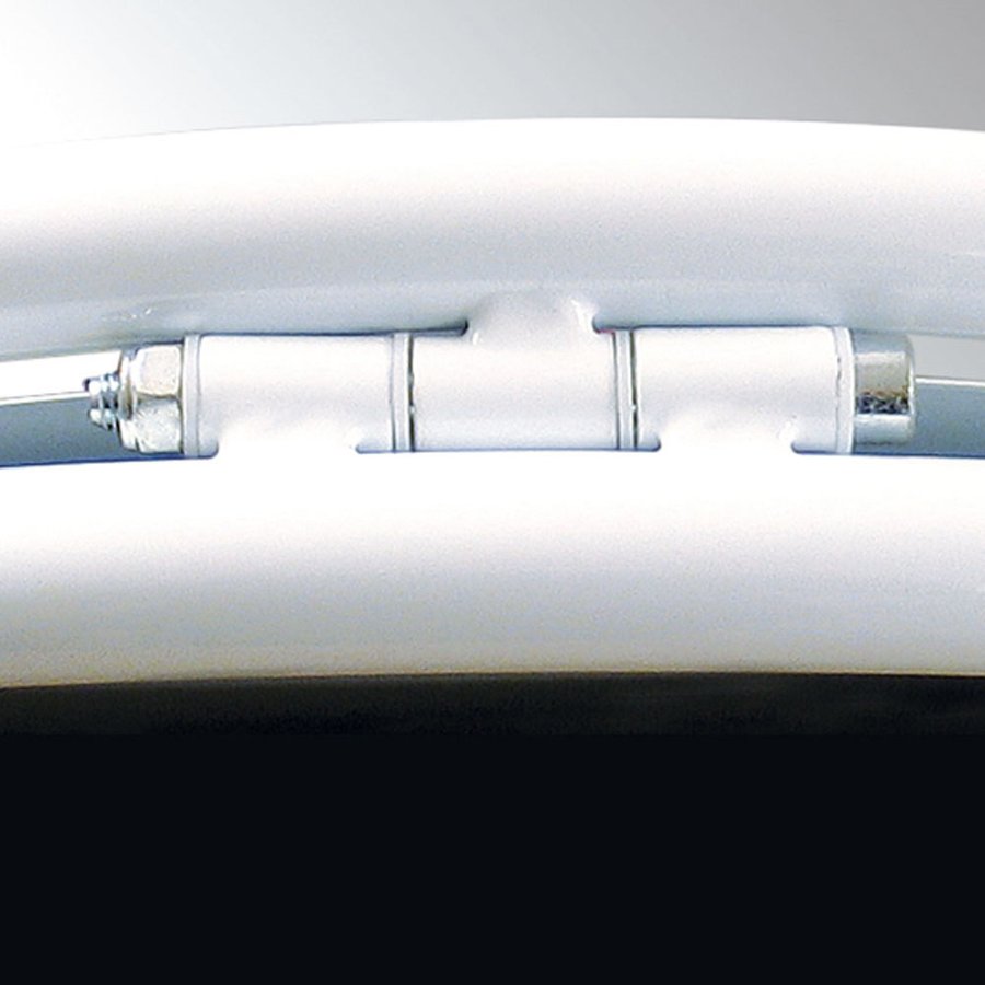 Kundenstopper mit Logoplatte und Rollen, New Gotik Lux, A1, Wei&szlig;