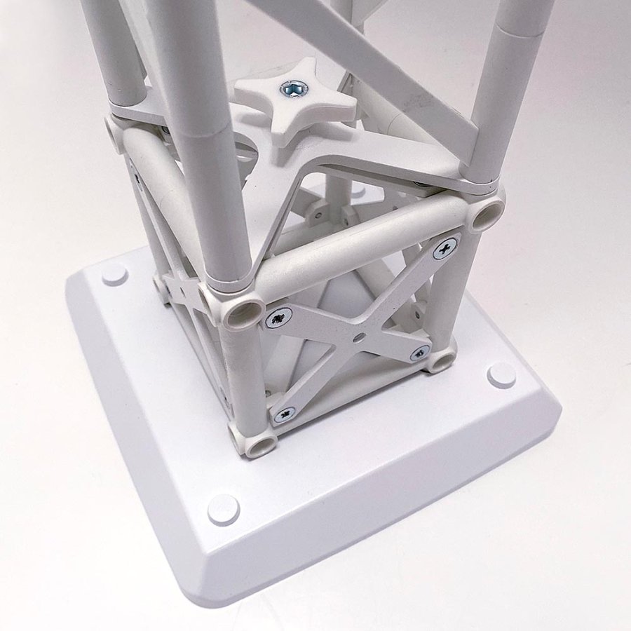 Crown Truss 10 x 10, Basis 19,5 x 19,5 cm - Wei&szlig;