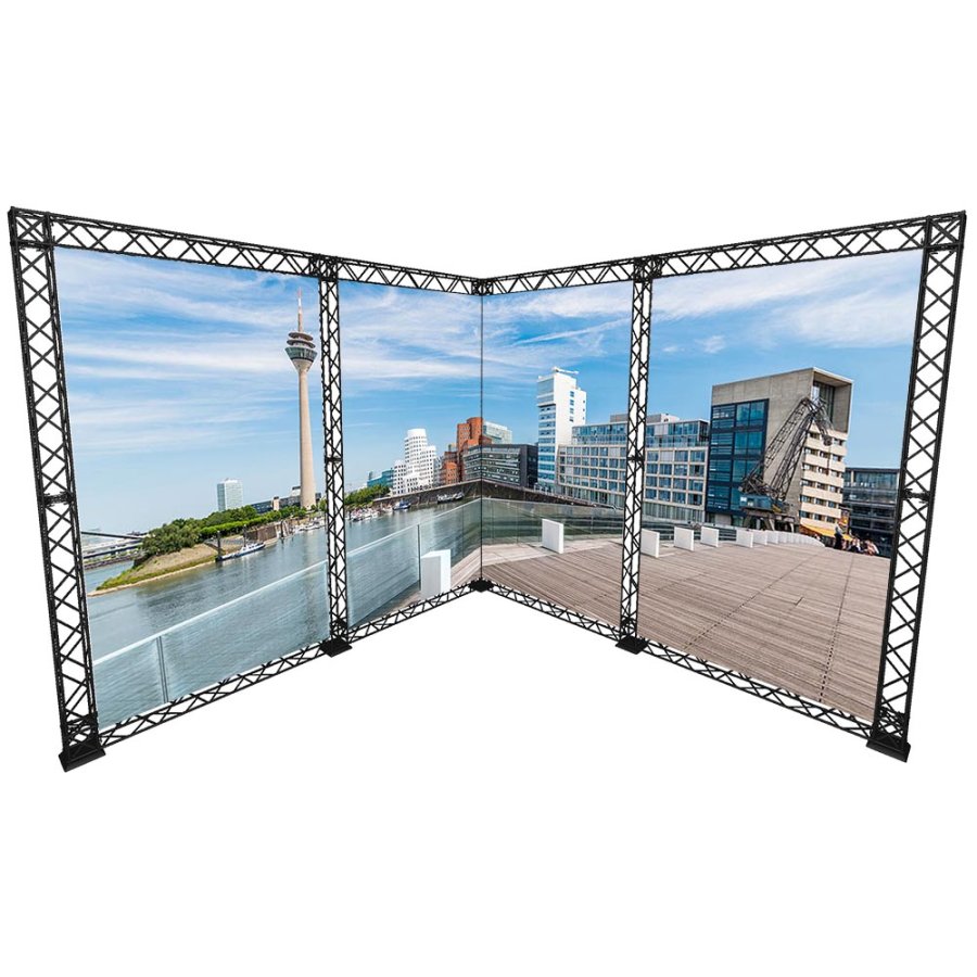 Corner Block, f&uuml;r Crown Truss 10, schwarz