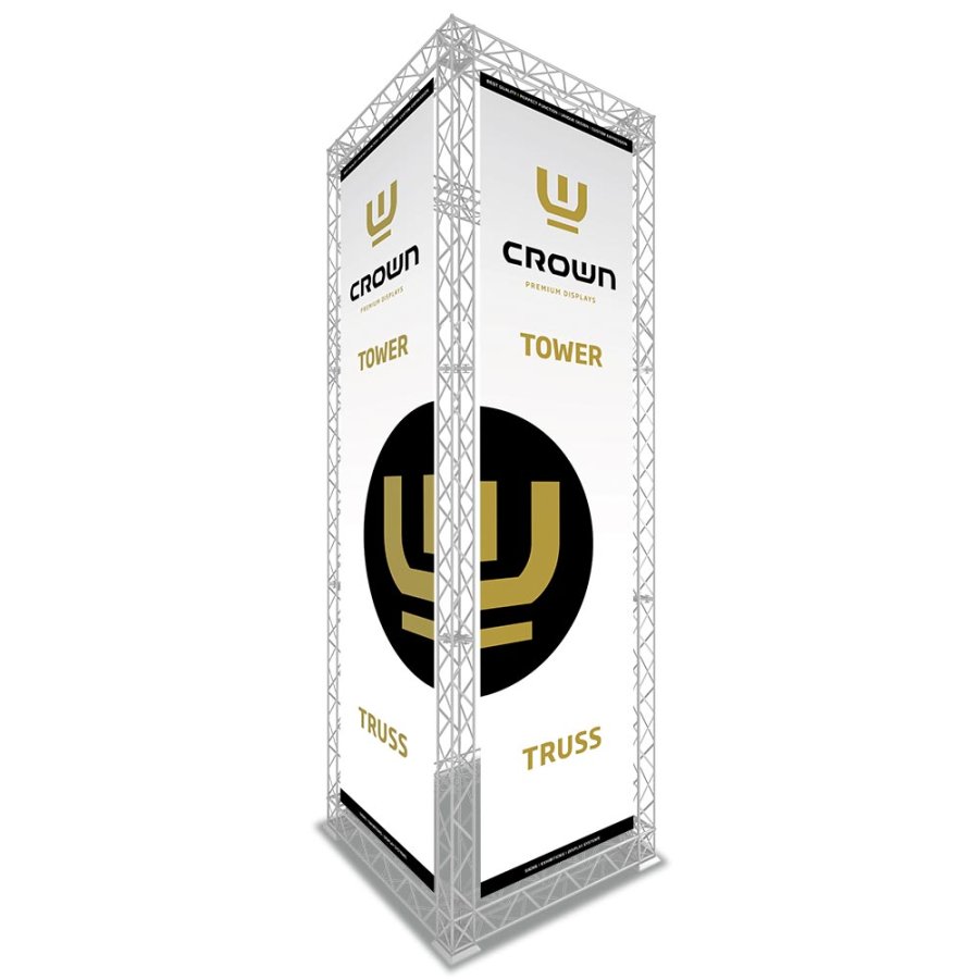 Crown Truss 10 x 10, oberer Clip - Wei&szlig;