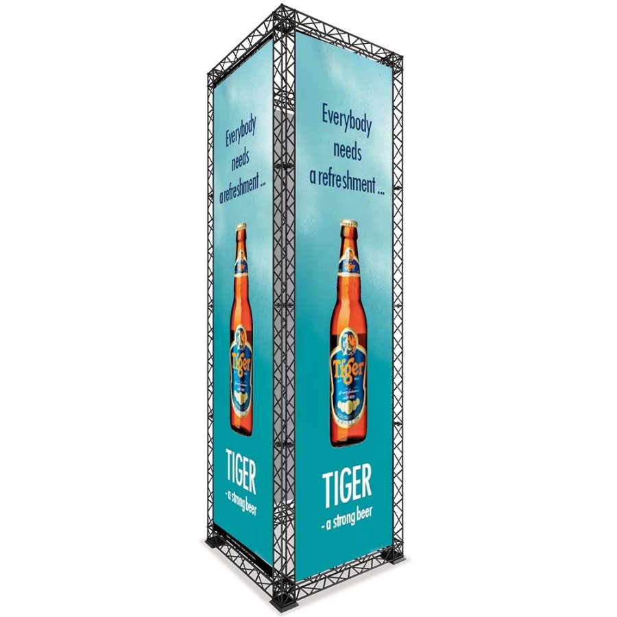 Crown Truss 10 Tower - Schwarz