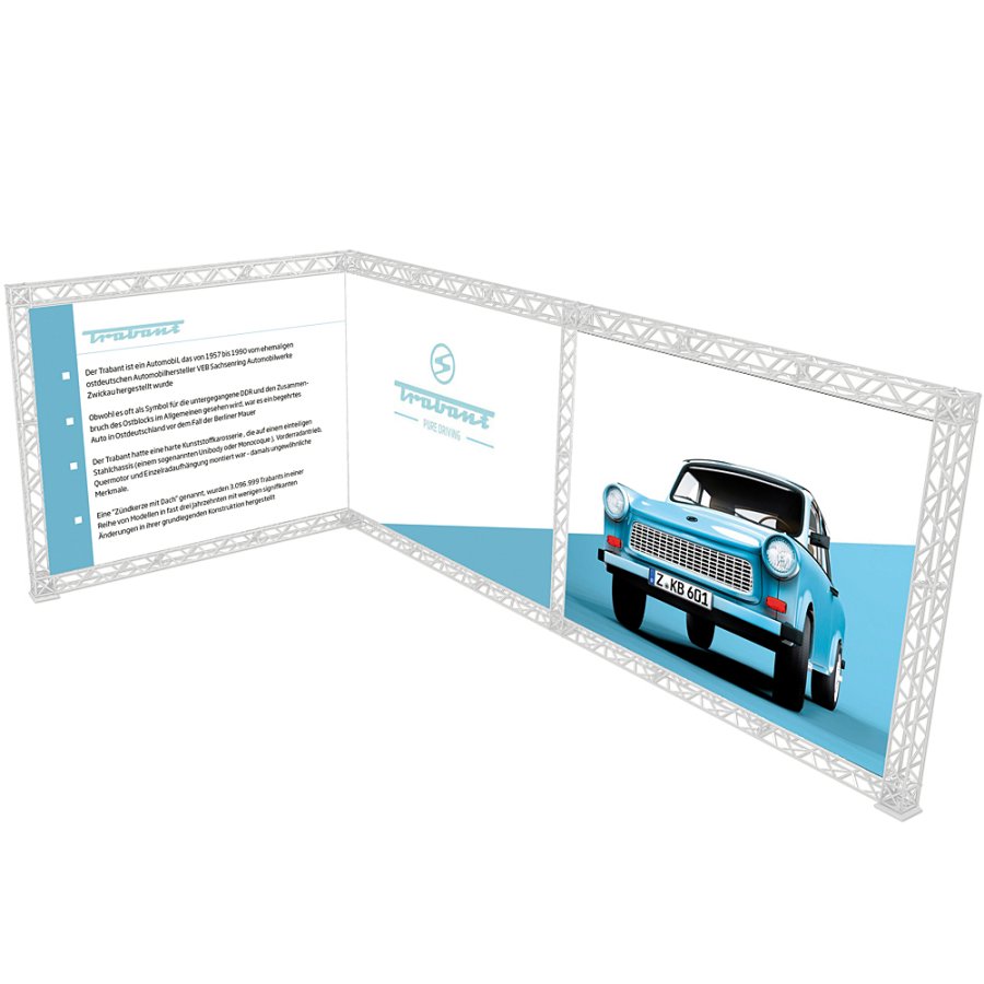 Crown Truss L-Shape 3 x 6 m, 10 x 10 cm, weiss