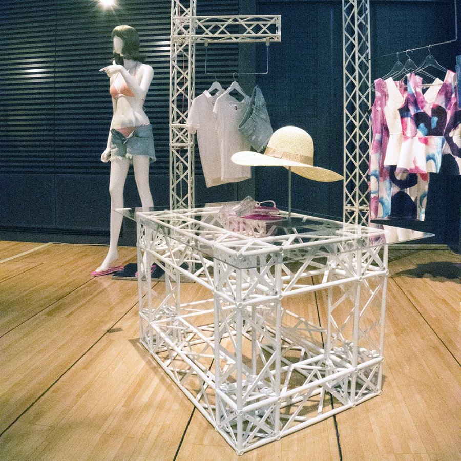 Crown Truss, Eckblock - wei&szlig;