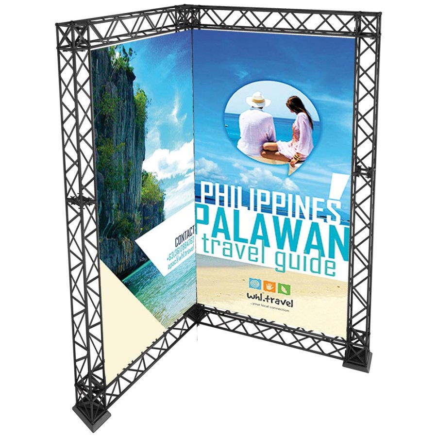 Crown Truss 15 Eckwand - schwarz