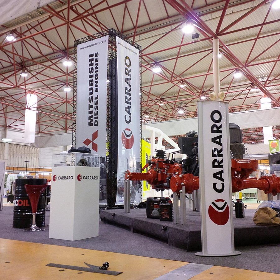 Crown Truss 15 3-teilige Messewand - schwarz